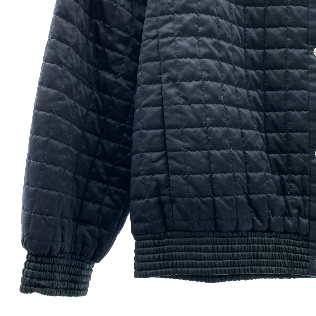 Drawer / ドゥロワー シルク ポリエステル キルト ジャケット