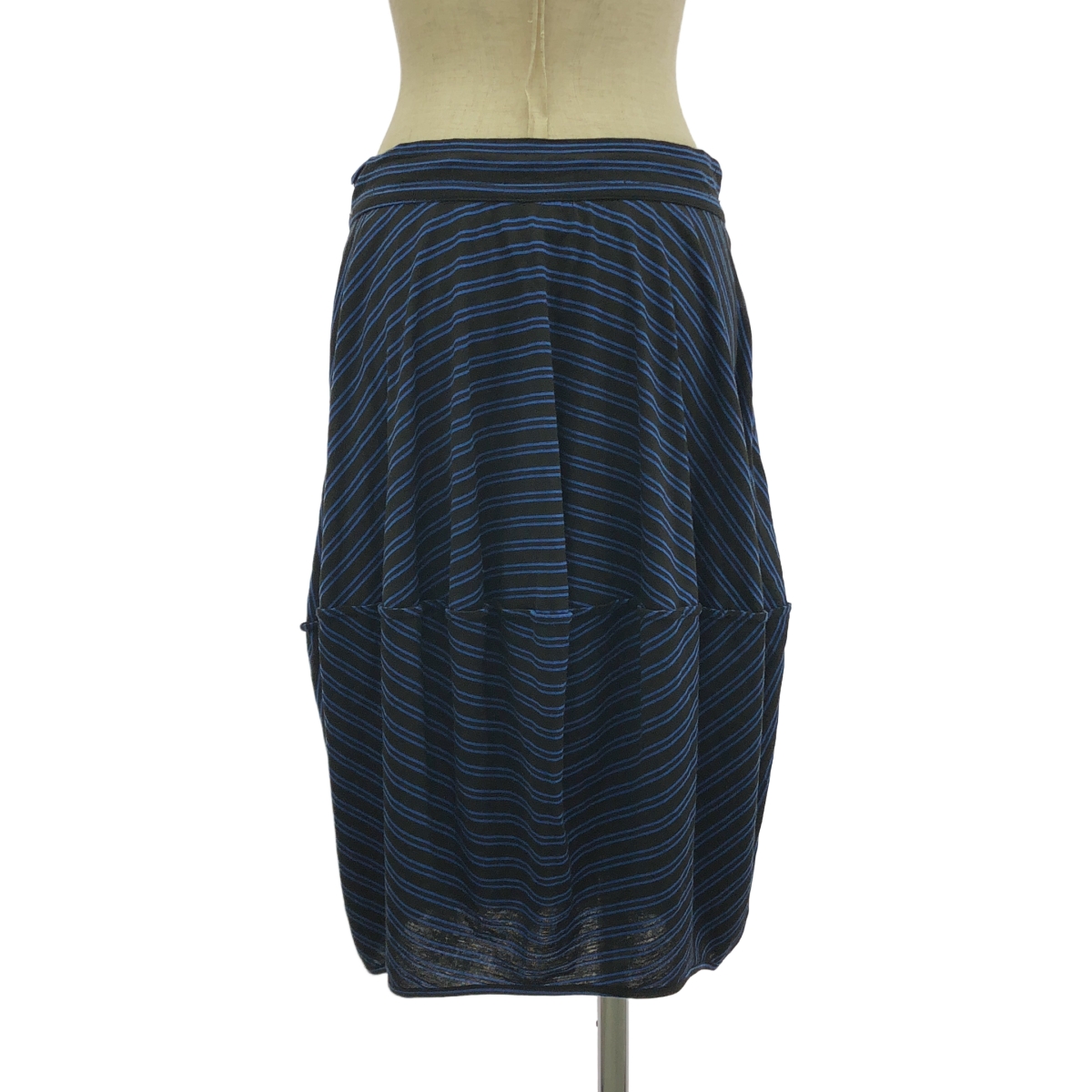 Hussein Chalayan / フセインチャラヤン レーヨン ボーダー バルーン イージースカート