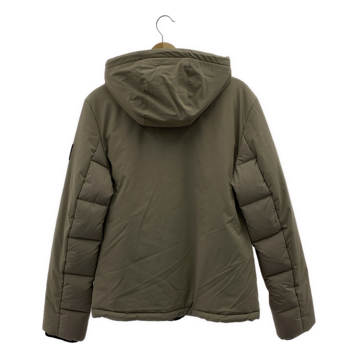 CALVIN KLEIN / カルバンクライン ロゴパッチ フルジップ ダウンジャケット フーディ