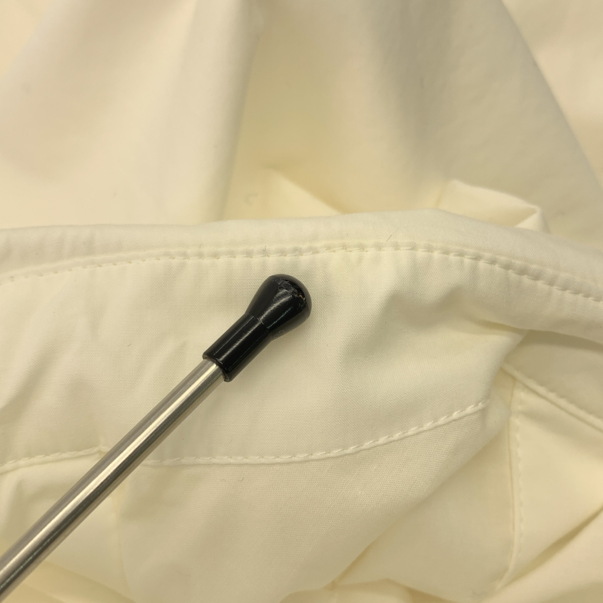 ENFOLD / エンフォルド コットン ドローストリング シャツ ワンピース