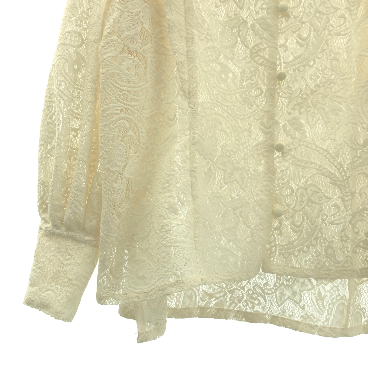 foufou / フーフー front tuck lace blouse / フロント タック レース ブラウス