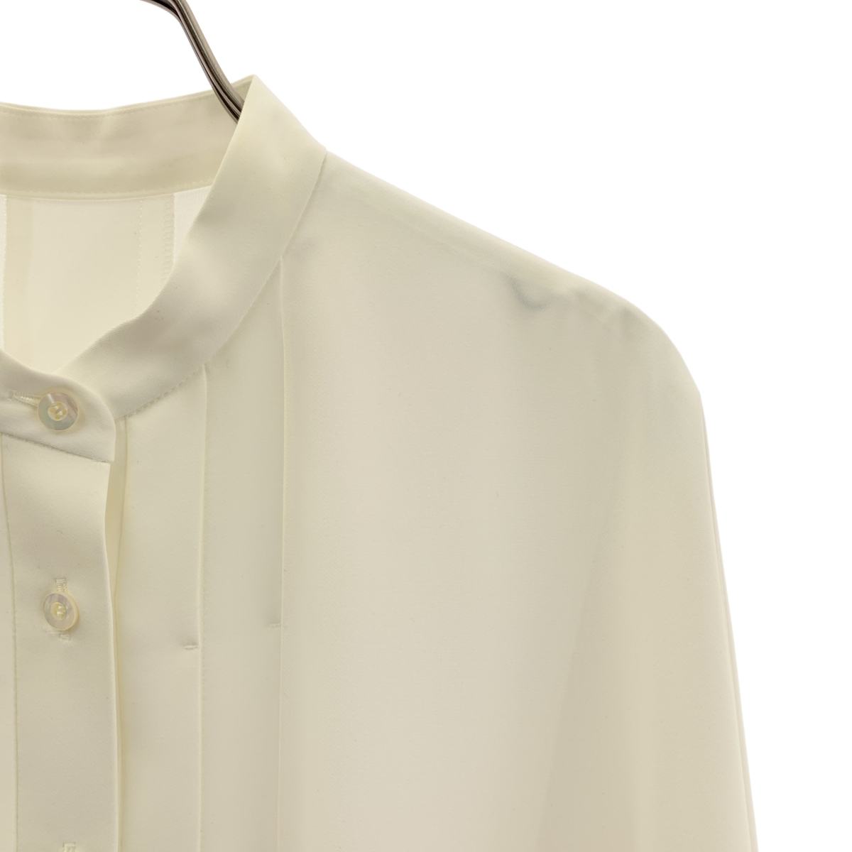 ADORE / アドーア パウダータッチ バンドカラー ドルマンスリーブ ジョーゼット ブラウス