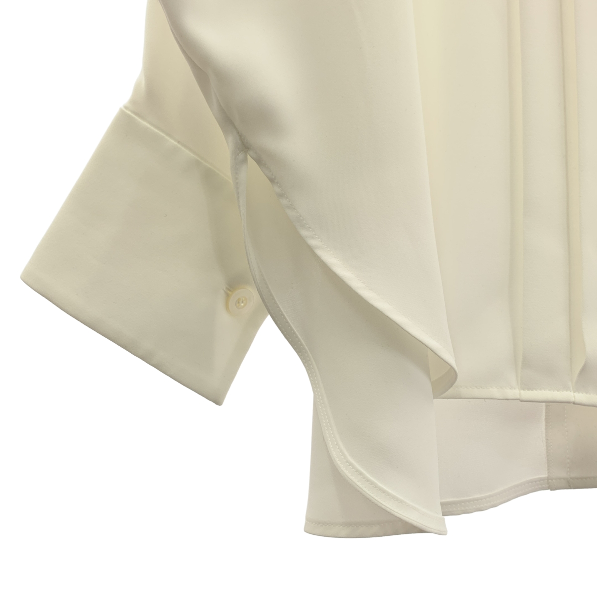 ADORE / アドーア パウダータッチ バンドカラー ドルマンスリーブ ジョーゼット ブラウス