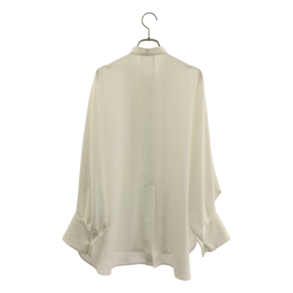 ADORE / アドーア パウダータッチ バンドカラー ドルマンスリーブ ジョーゼット ブラウス