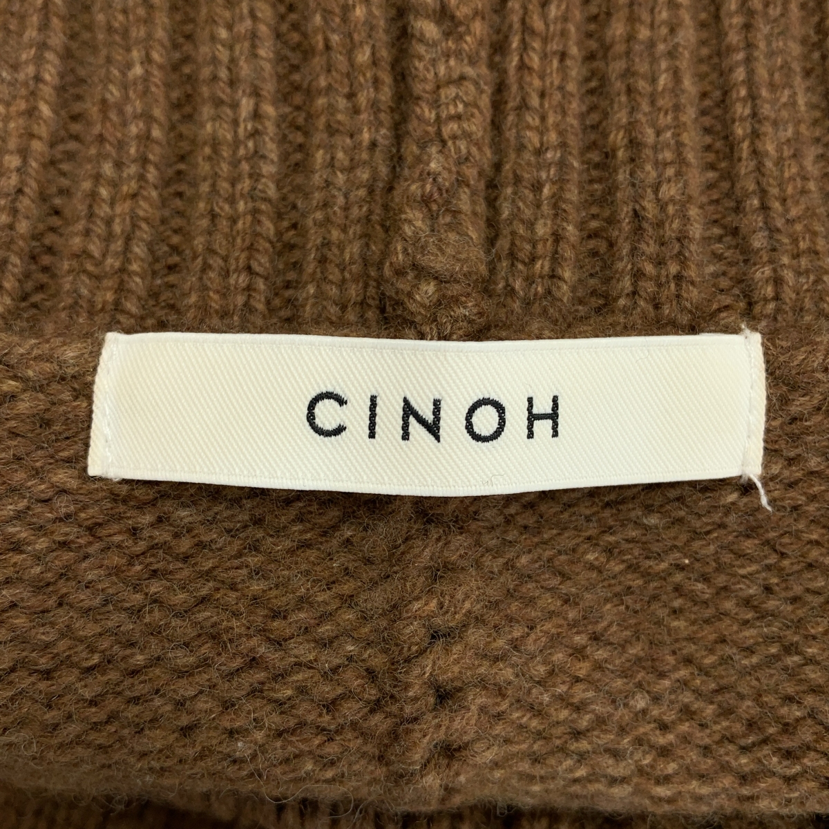 CINOH / チノ ウール ハイネック ニット セーター
