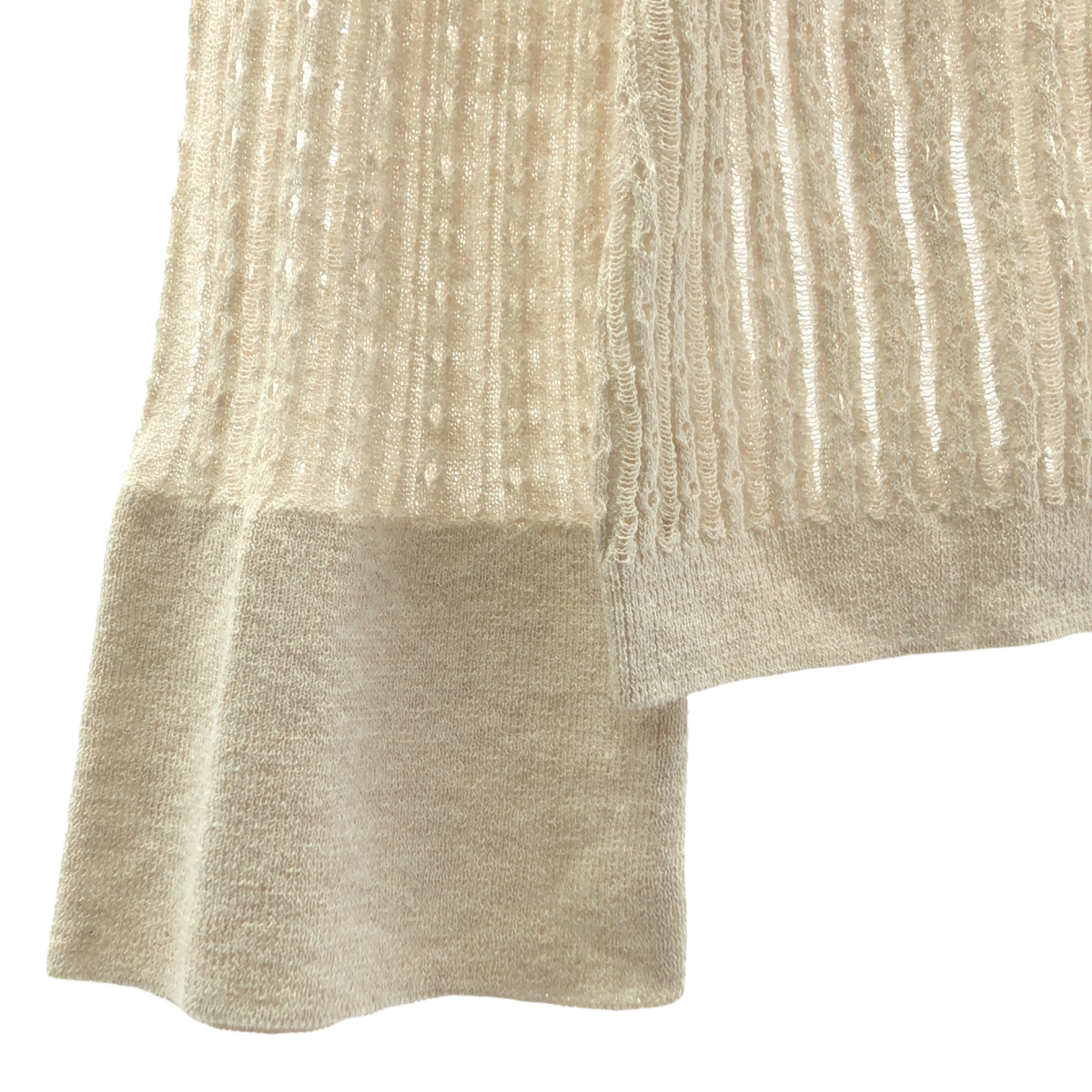 J&M DAVIDSON / ジェイアンドエムデヴィッドソン コットン リネン フレアスリーブ Vネックカーディガン