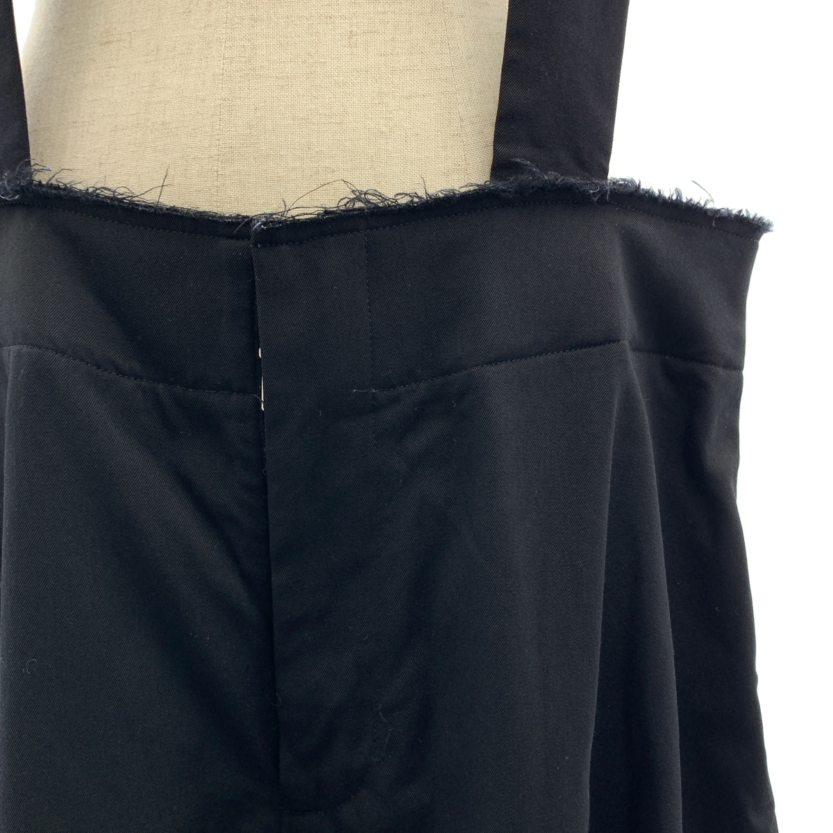 COMME des GARCONS / コムデギャルソン 断ち切り ワイド サロペット 吊りパンツ