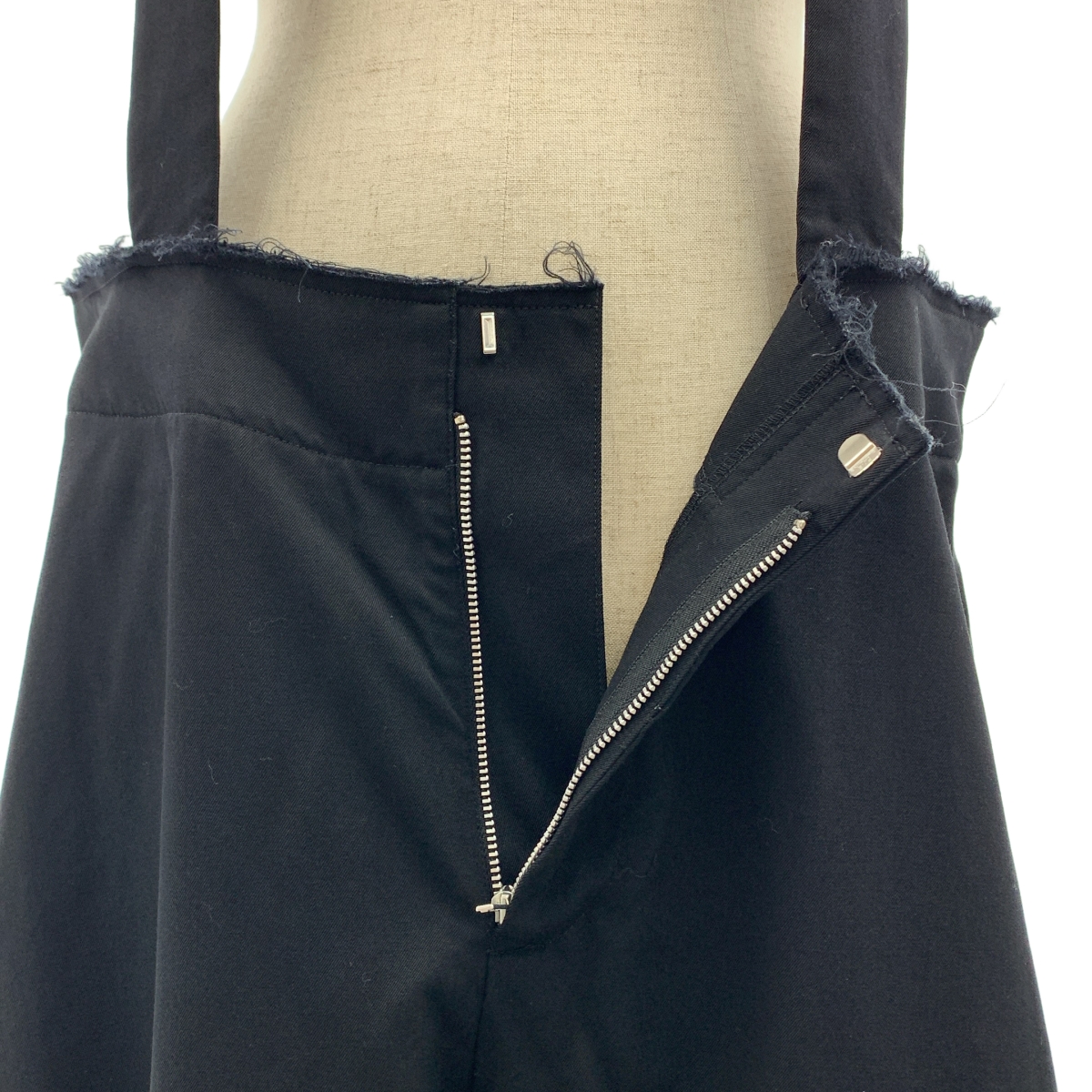 COMME des GARCONS / コムデギャルソン 断ち切り ワイド サロペット 吊りパンツ