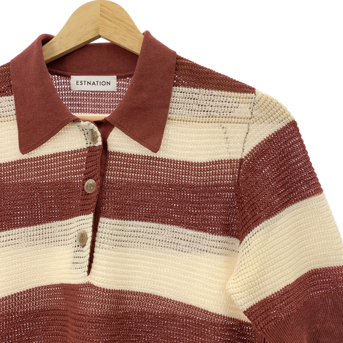 ESTNATION / エストネーション ドライ ワッフル ポロニット