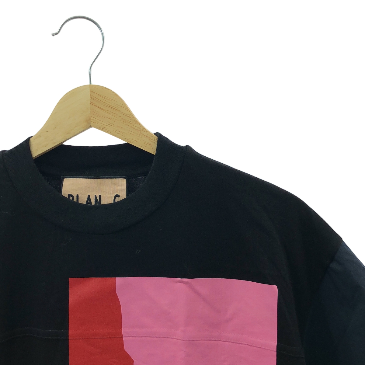 Plan C / プランシー 両面プリント ポケット付き スリット カットソー ワンピース