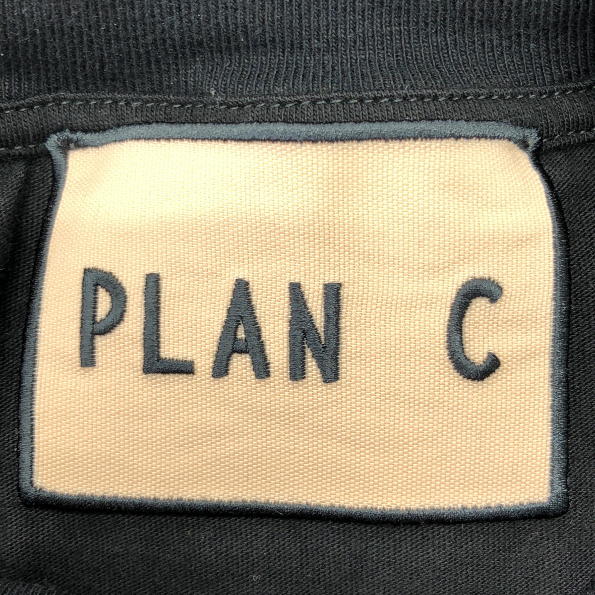 Plan C / プランシー 両面プリント ポケット付き スリット カットソー ワンピース