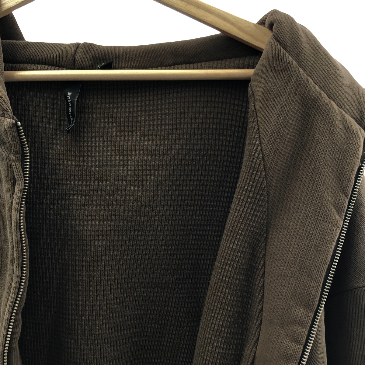 その他 THERMAL HOOD / オーガニック コットン 裏地ワッフル オーバー スウェット フーディ