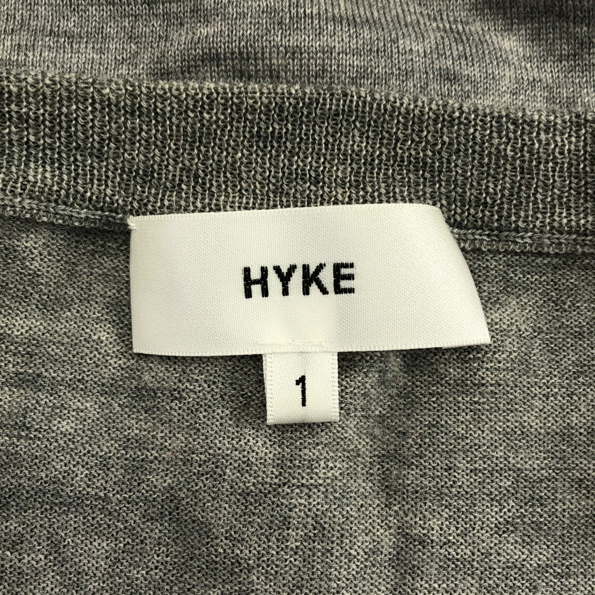 HYKE / ハイク ウール ラインデザイン ニット