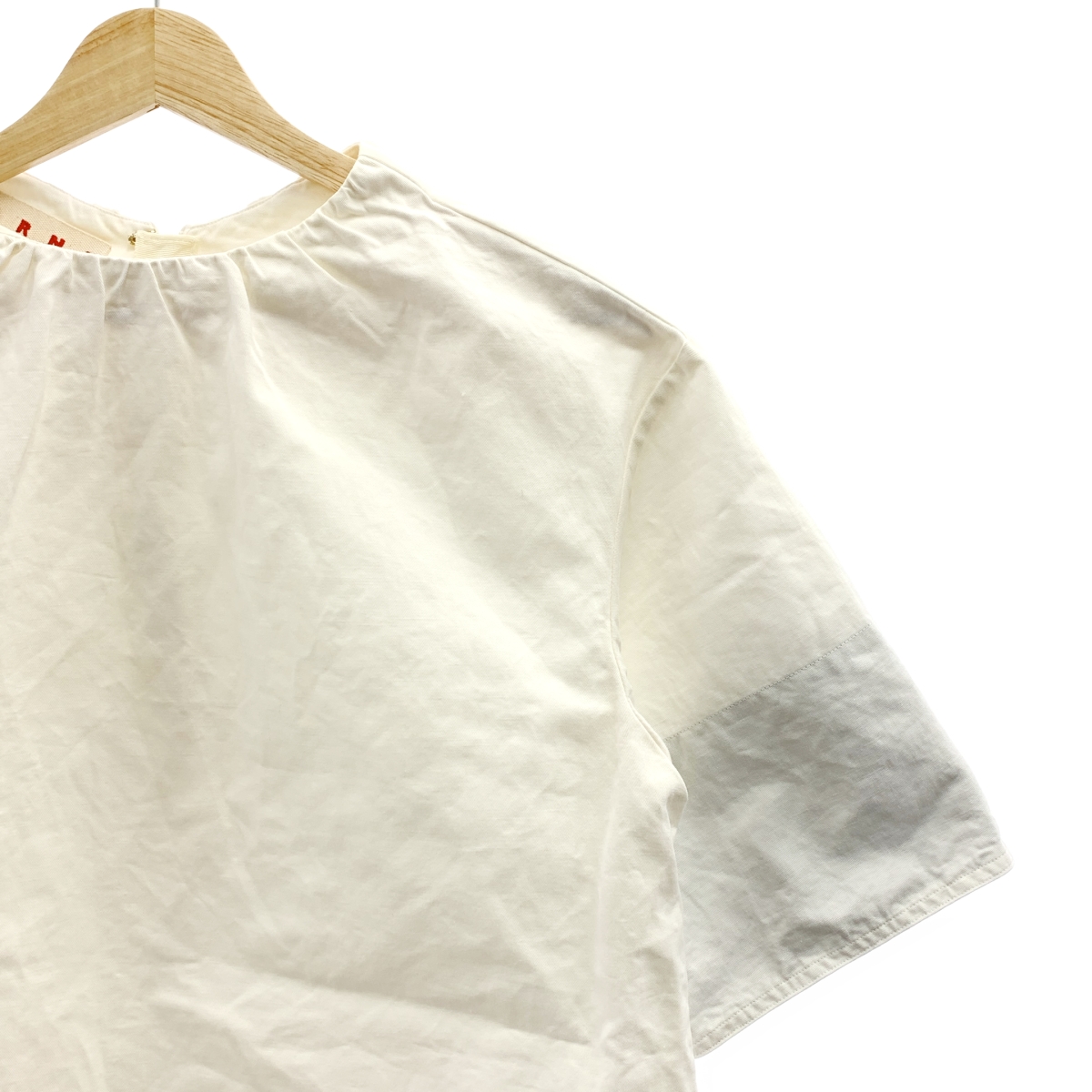 MARNI / マルニ オーバーシルエット ギャザー スリット ブラウス