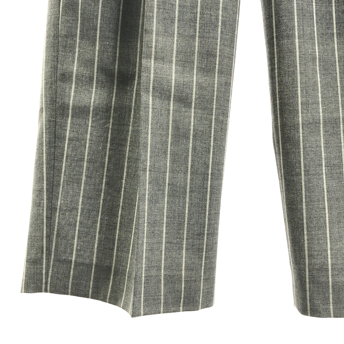 Drawer / ドゥロワー チョークストライプ バック ギャザー パンツ