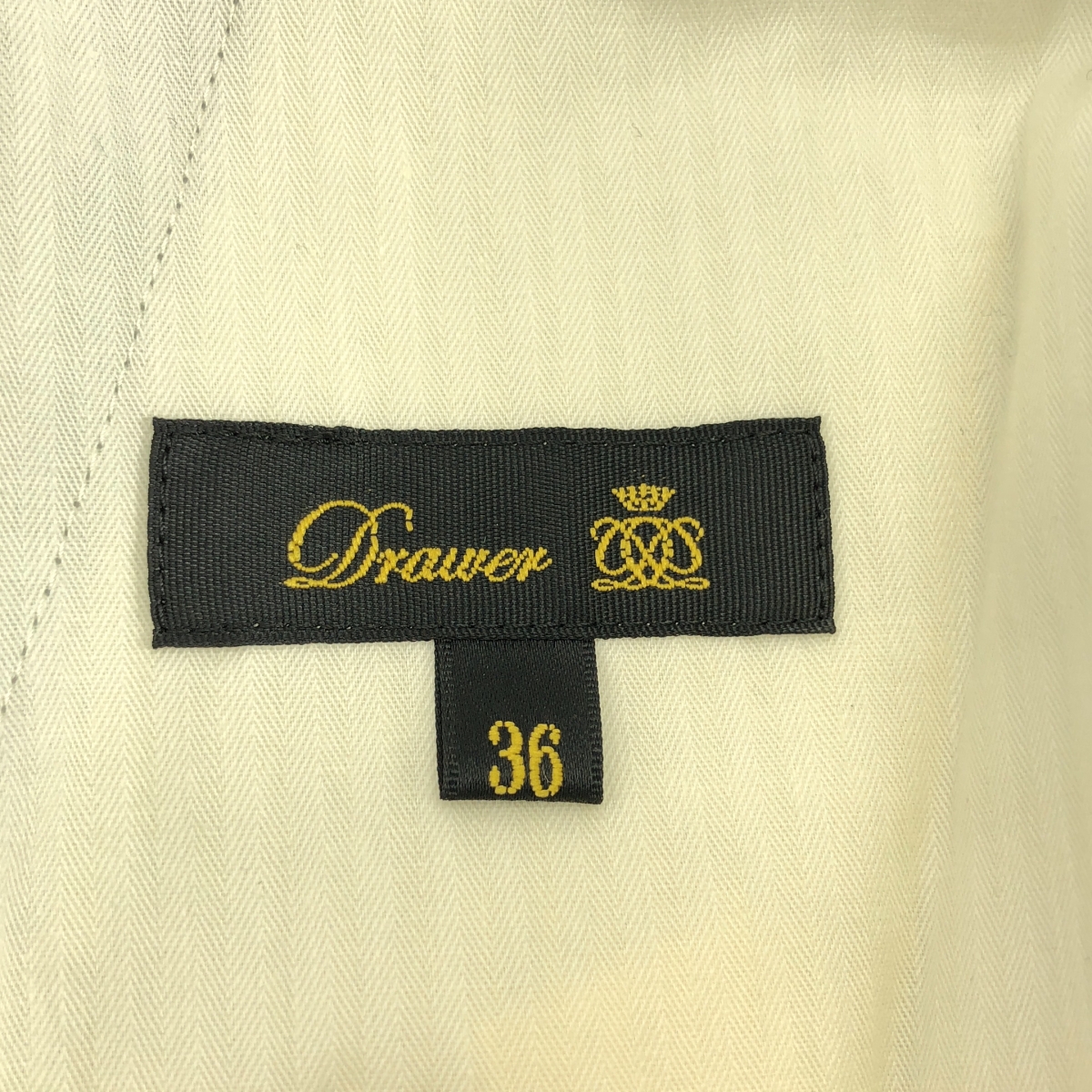 Drawer / ドゥロワー チョークストライプ バック ギャザー パンツ