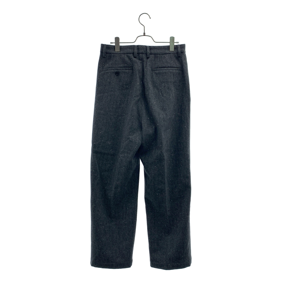 その他 ウール ヘリンボーン タック パンツ