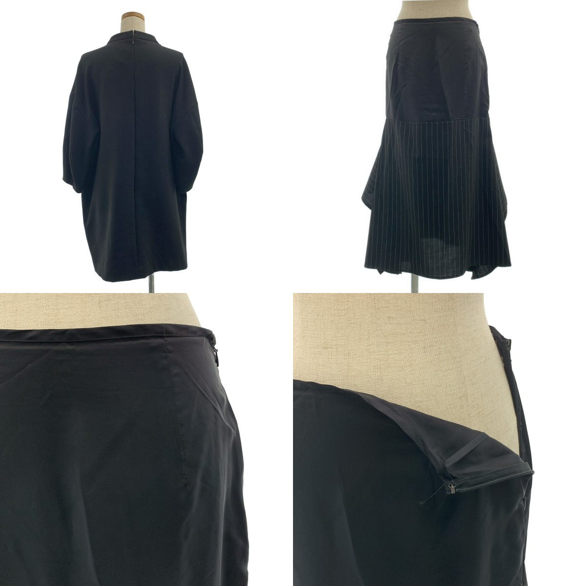 ENFOLD / エンフォルド セットアップ 2way ボリュームスリーブ ワンピース