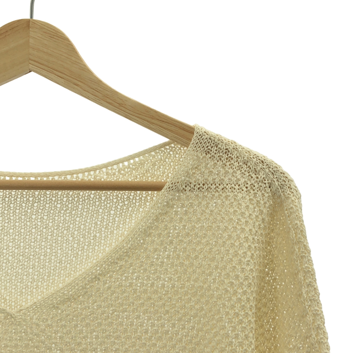 NOBLE / ノーブル ペーパーヤーン カノコ BACK Vプルオーバー トップス