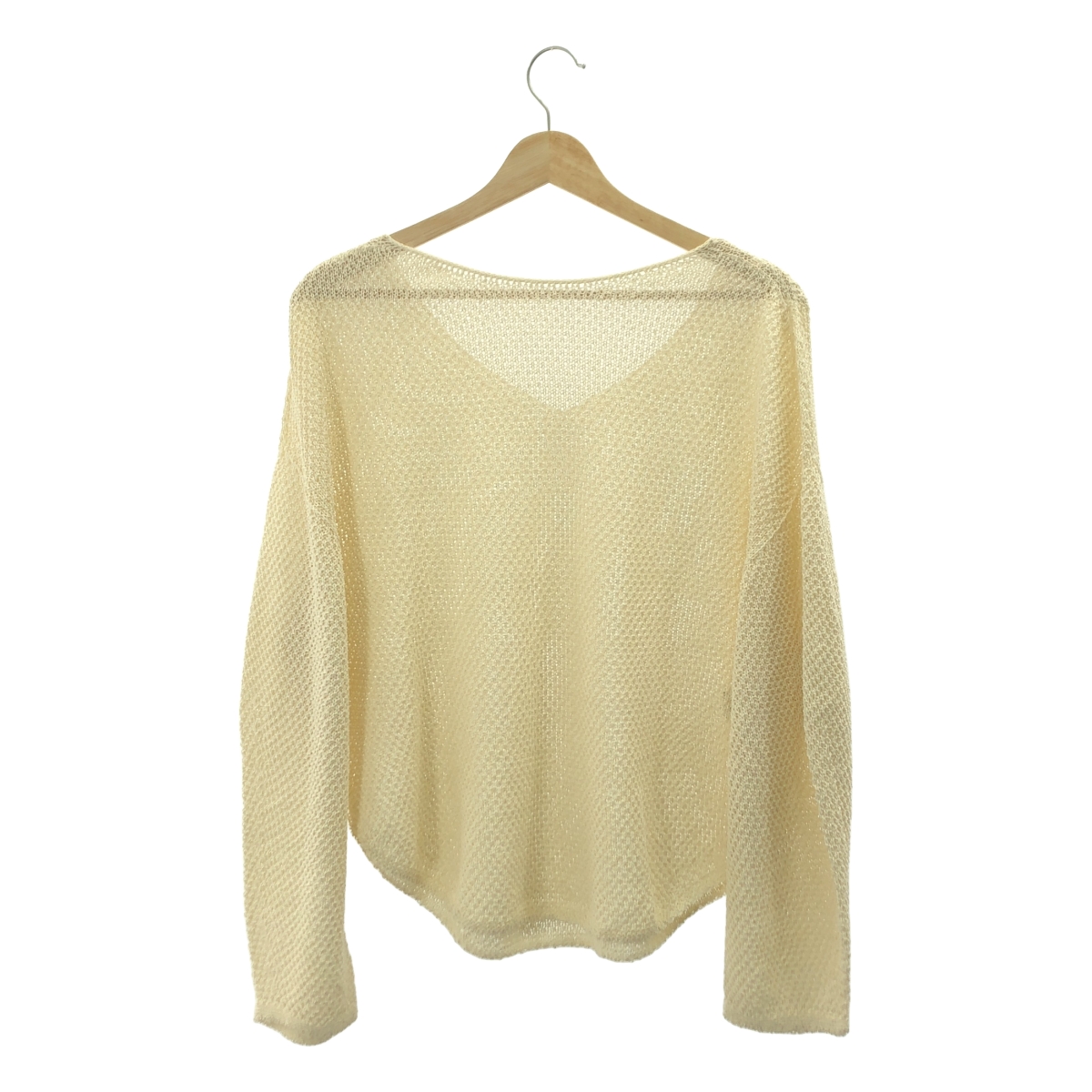 NOBLE / ノーブル ペーパーヤーン カノコ BACK Vプルオーバー トップス