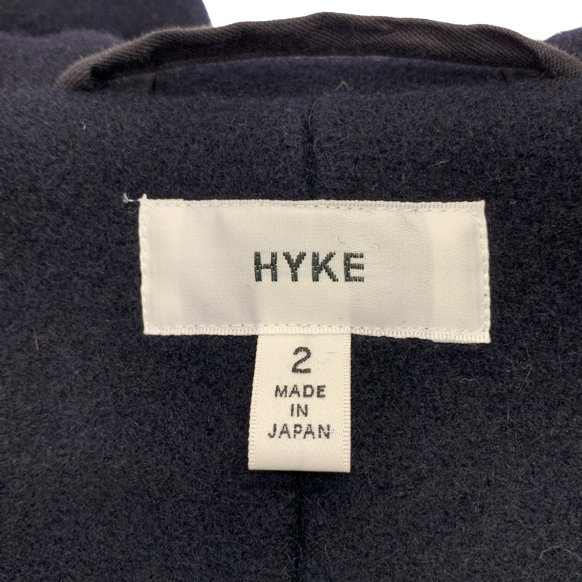 HYKE / ハイク ウールメルトン ダッフルコート