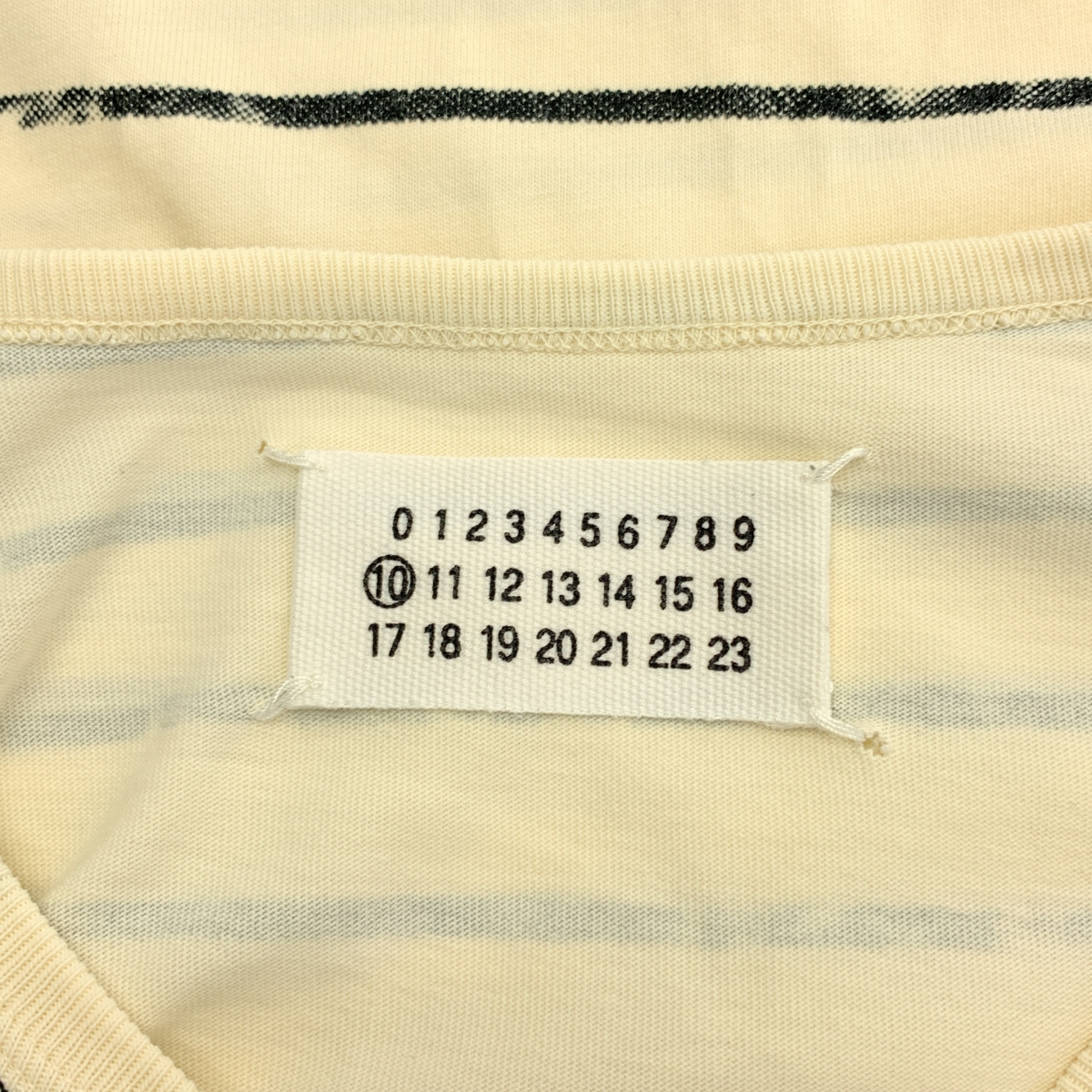 Martin Margiela / マルタンマルジェラ ボーダー プリント Tシャツ