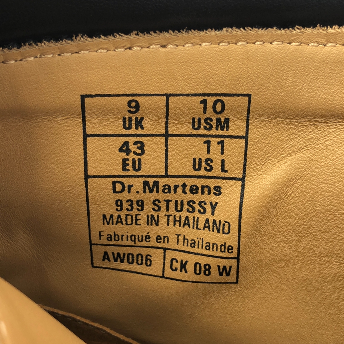 STUSSY / ステューシー × Dr.Martens WORKGEAR  Suede Ankle Boots Chestnut ブーツ