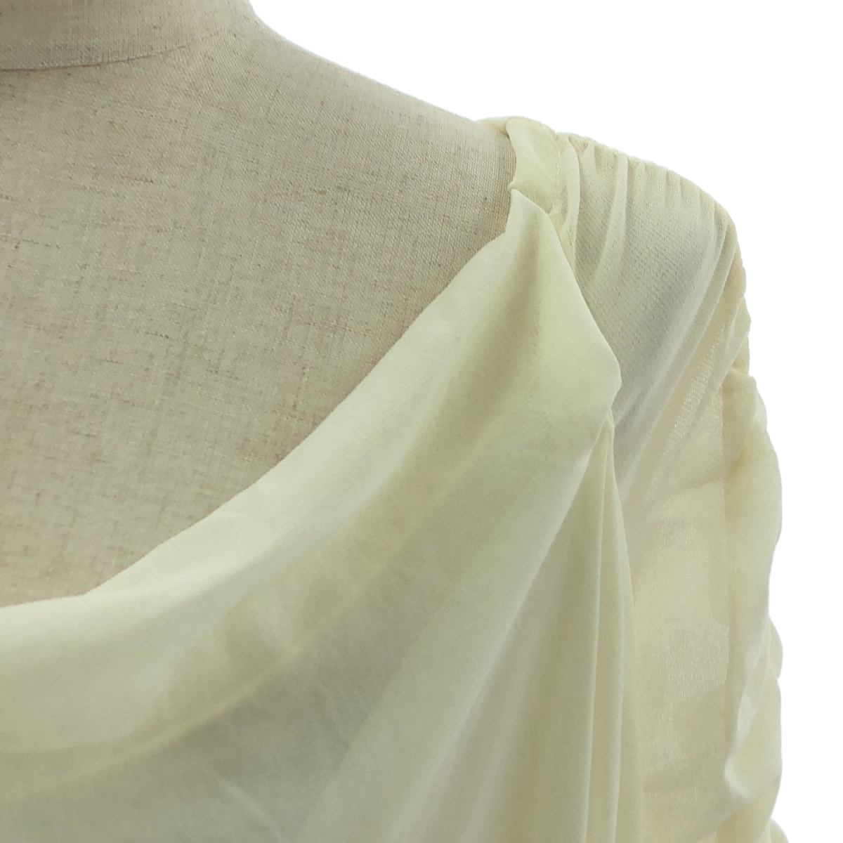 VIVIENNE TAM / ヴィヴィアンタム メッシュ ワイドネック プルオーバー トップス