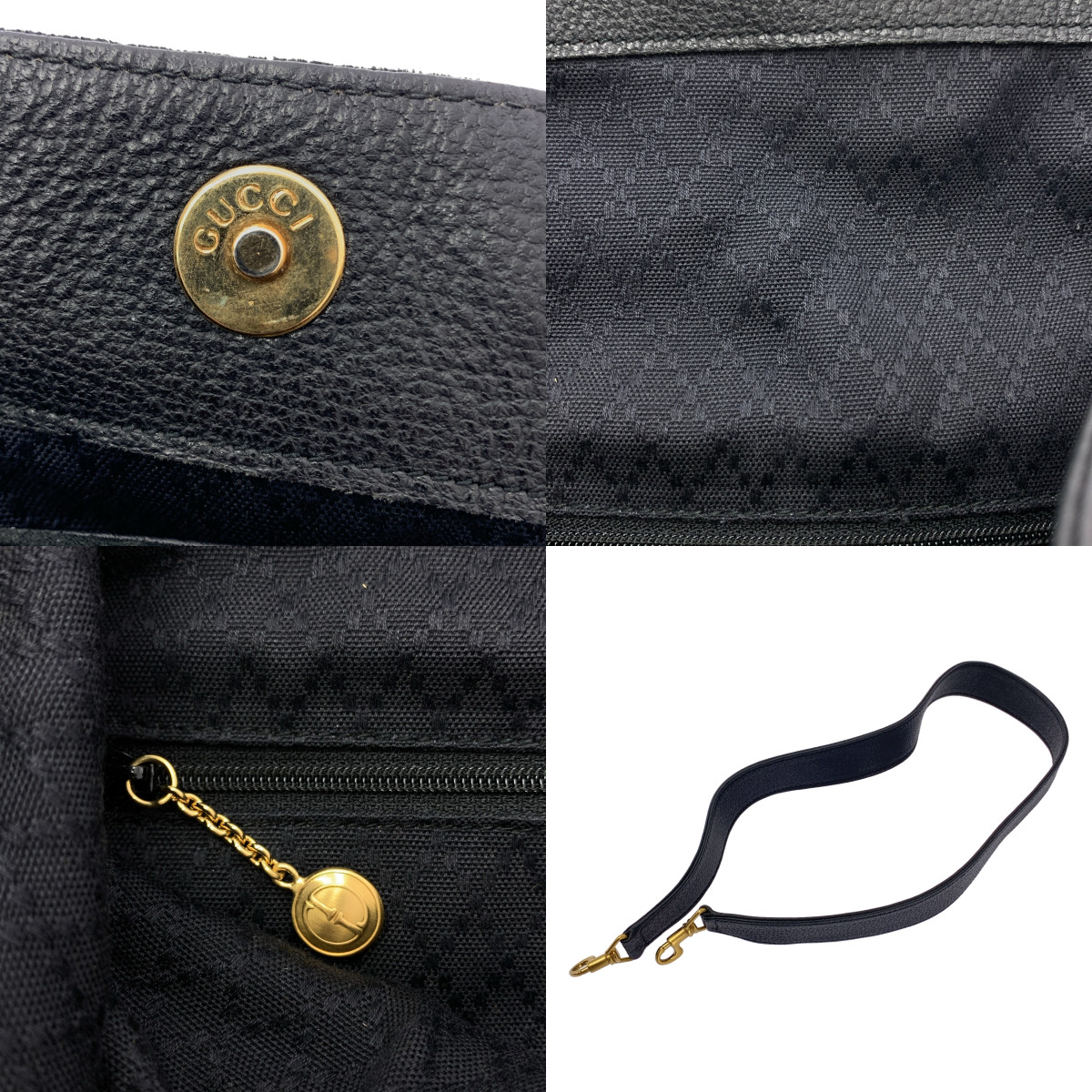GUCCI / グッチ 2way ショルダー付き スエード切替 レザー バンブーハンドル バッグ / ロゴ総裏地 / ユニセックス