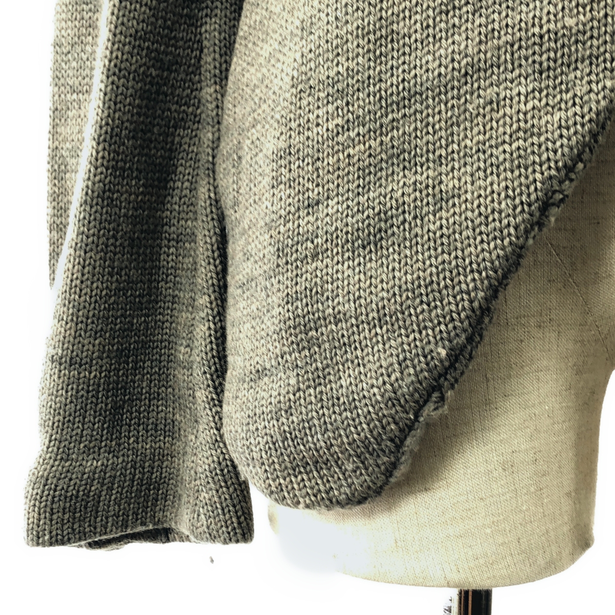 Y’s Red Labe / ワイズレッドレーベル ウール 変形 ロング ニット カーディガン