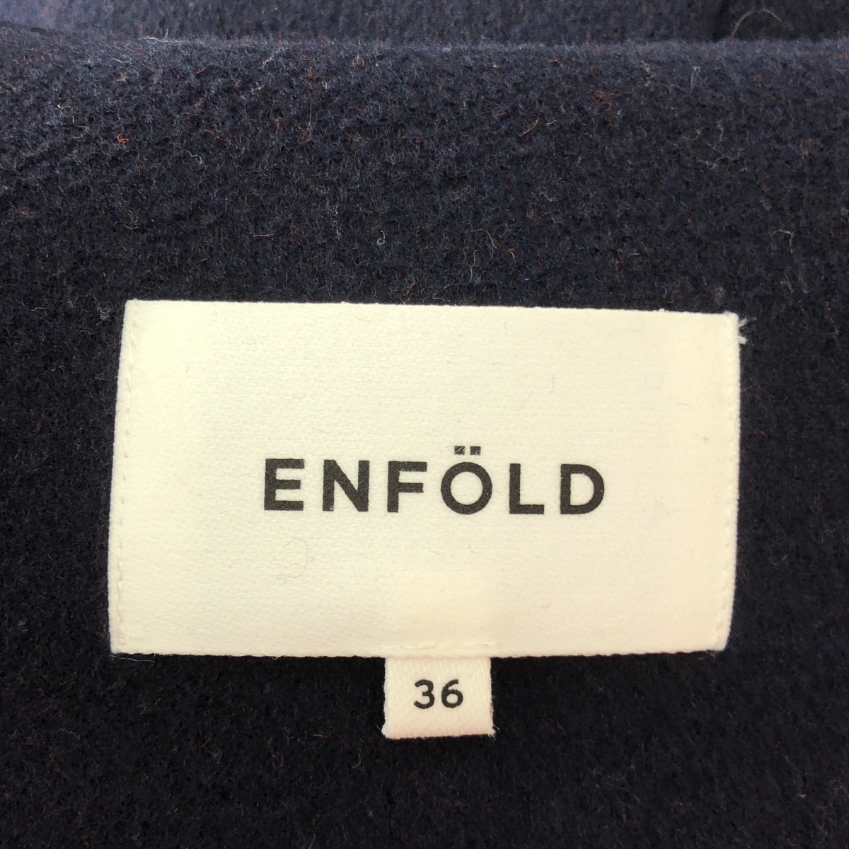ENFOLD / エンフォルド ウール ソフトリバーノーカラーコート