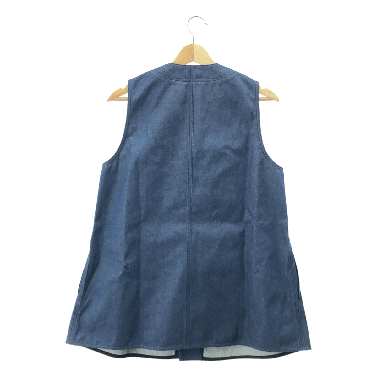 BLAMINK / ブラミンク オーバーシルエット デニム ボタン ベスト