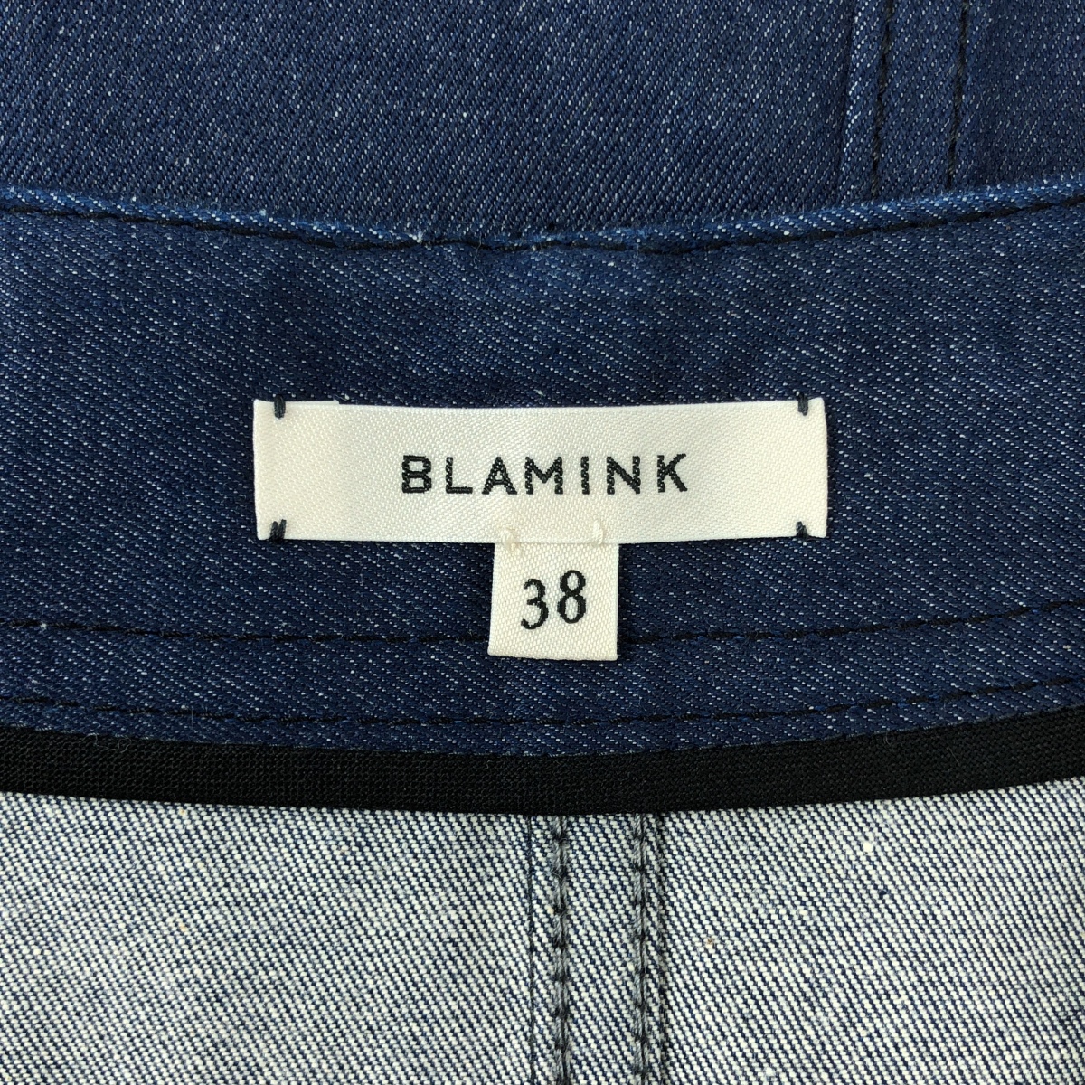 BLAMINK / ブラミンク オーバーシルエット デニム ボタン ベスト
