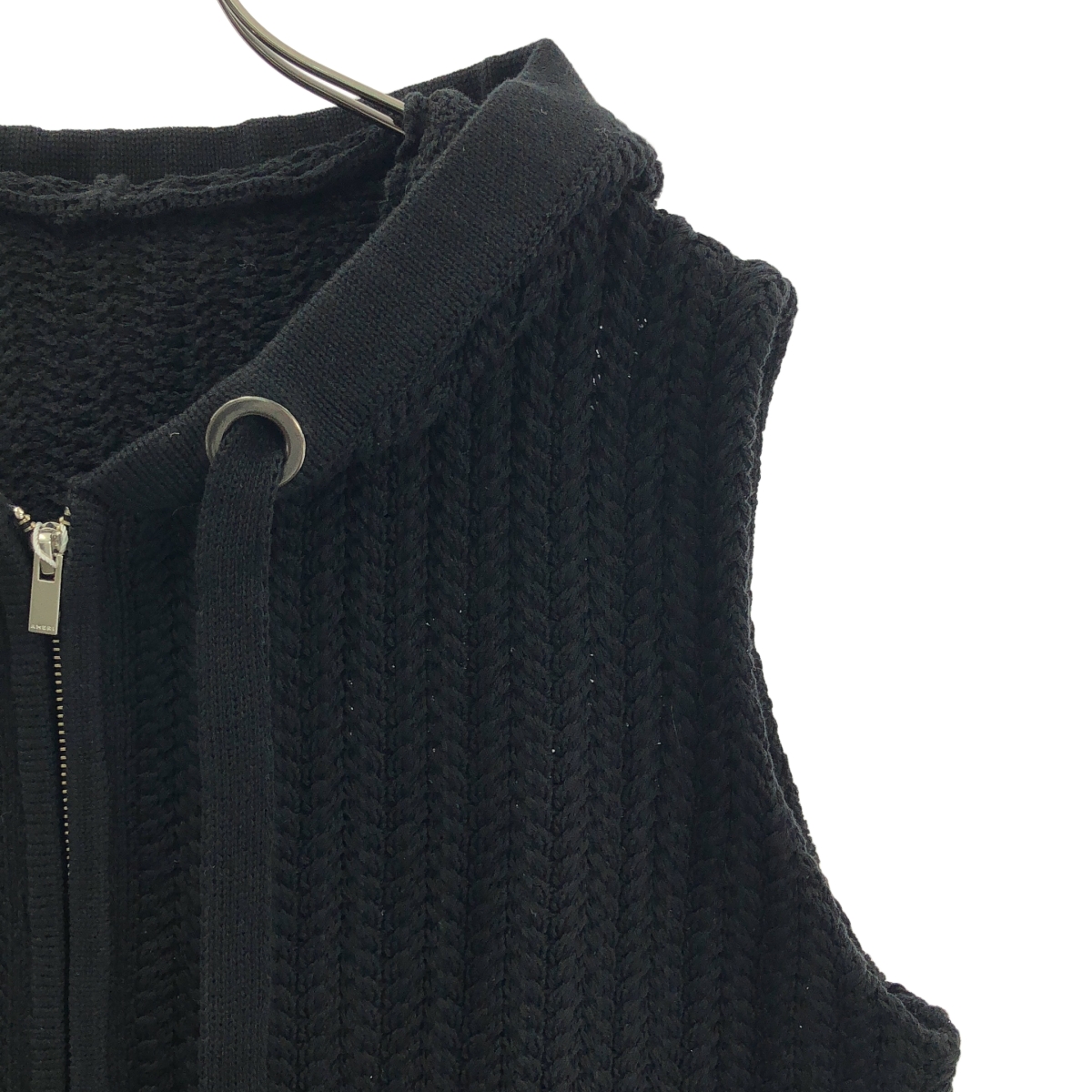 AMERI / アメリ OVERSIZED KNIT HOODY VEST オーバーサイズ ニット フーディ ベスト
