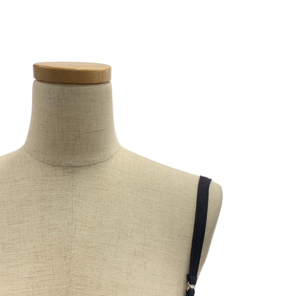 sacai / サカイ ウール ストライプ ロゴボタン サイドライン ボリューム ドレス ワンピース