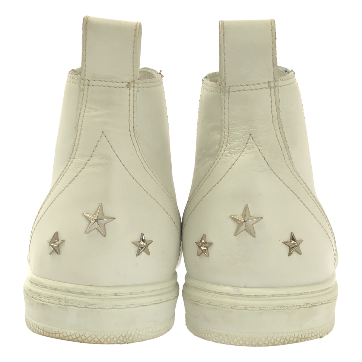 JIMMY CHOO / ジミーチュウ COLT レザー ヒールスタッズ ハイカットスニーカー