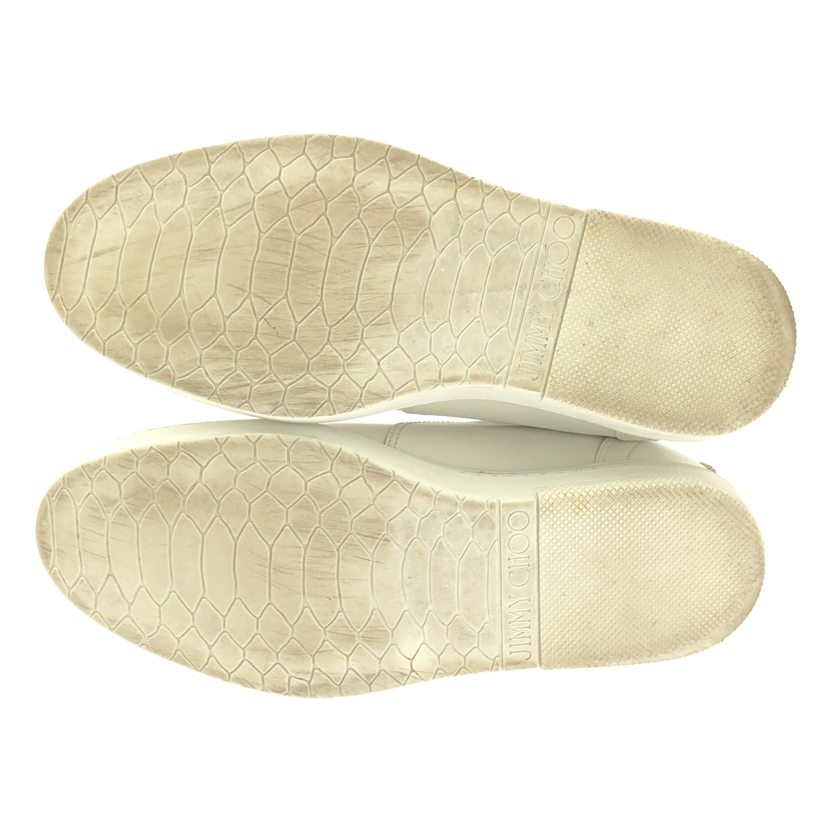 JIMMY CHOO / ジミーチュウ COLT レザー ヒールスタッズ ハイカットスニーカー