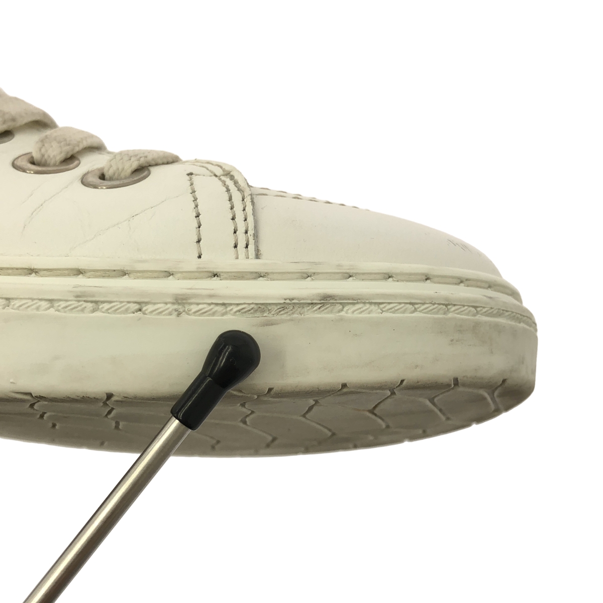 JIMMY CHOO / ジミーチュウ COLT レザー ヒールスタッズ ハイカットスニーカー