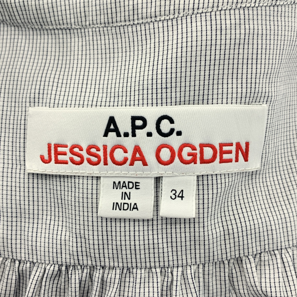 A.P.C. / アーペーセー × JESSICA OGDEN ギャザーシャツ