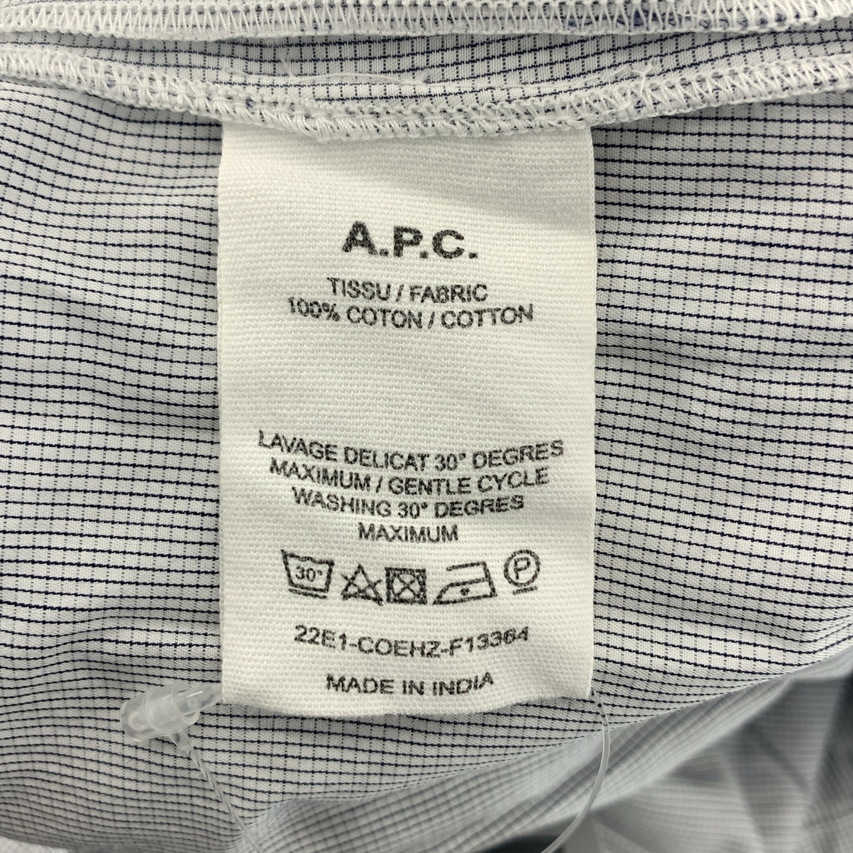 A.P.C. / アーペーセー × JESSICA OGDEN ギャザーシャツ