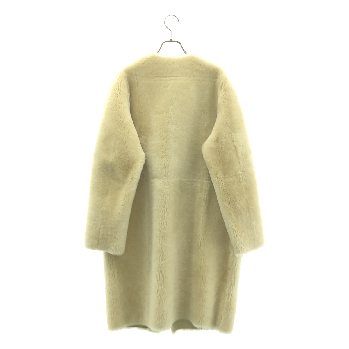 UNITED ARROWS / ユナイテッドアローズ リアルムートンレザー ボア ノーカラー コート