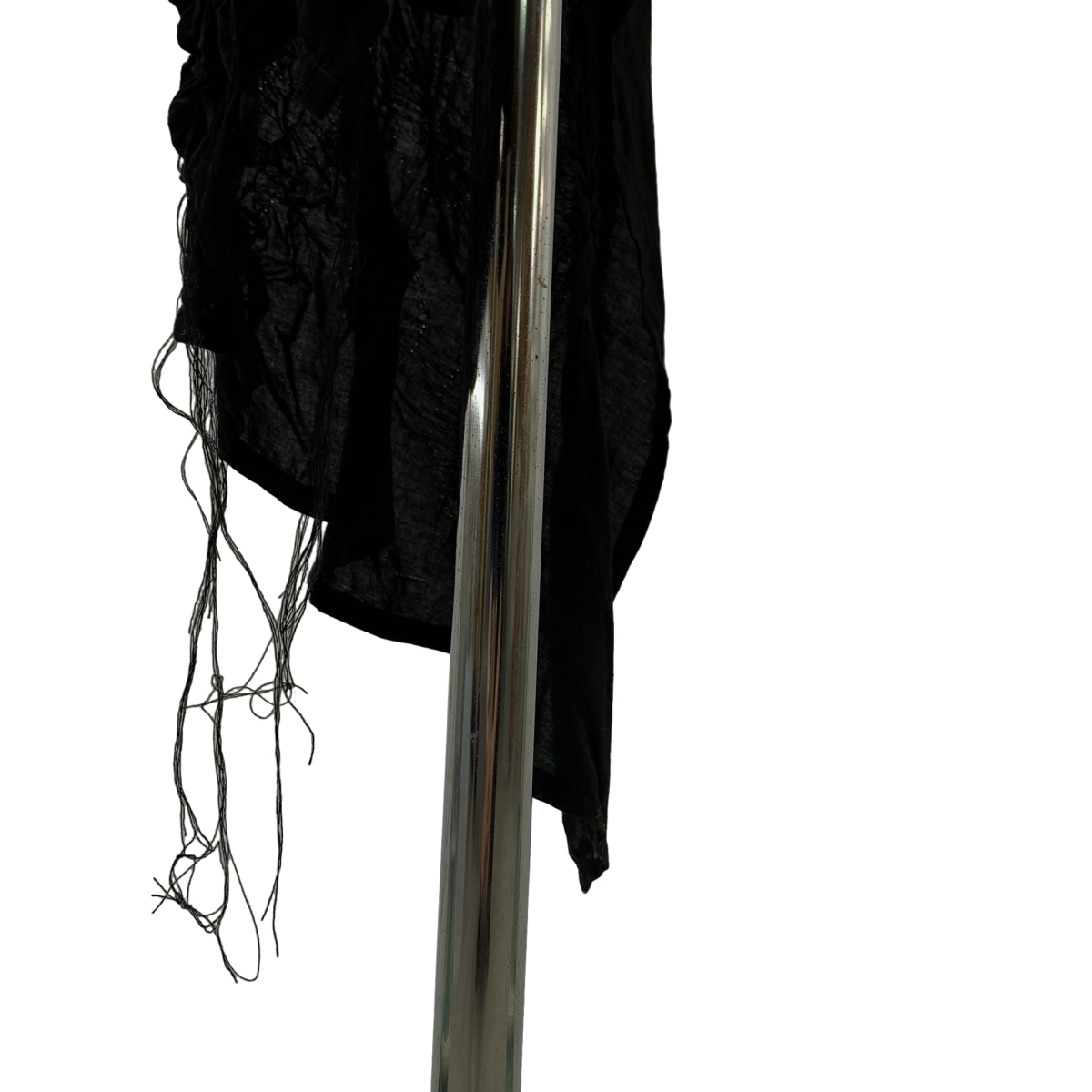 YOHJI YAMAMOTO +NOIR / ヨウジヤマモトプリュスノアール 変形 アシンメトリー ステッチワーク ロング ジャケット