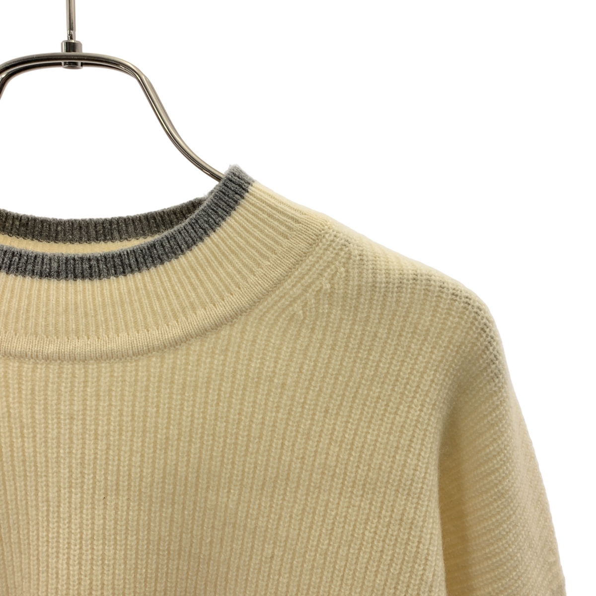 BEAUTY&YOUTH / ビューティーアンドユース ネップカラーライン クルーネック ニットプルオーバー