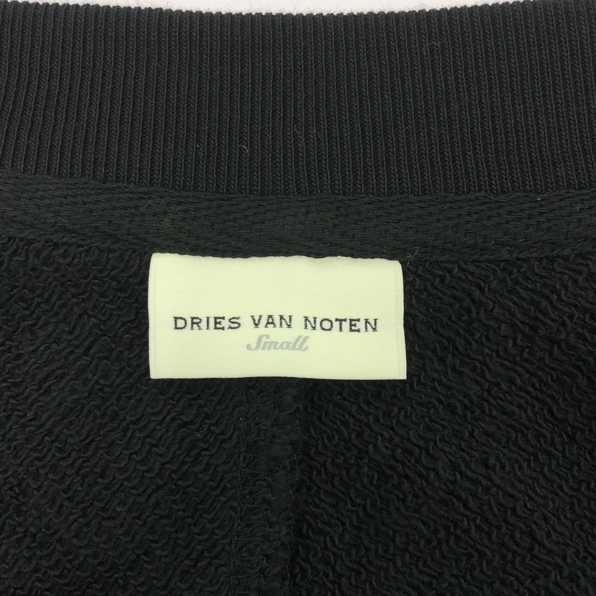 DRIES VAN NOTEN / ドリスヴァンノッテン 裏起毛 バックオープン クルーネック トレーナー