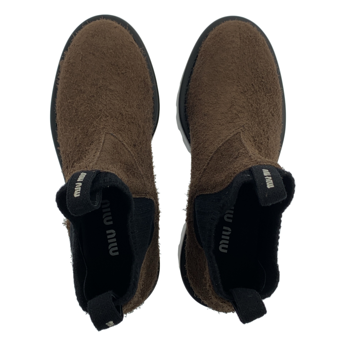 miu miu / ミュウミュウ サイドゴア スエードブーツ