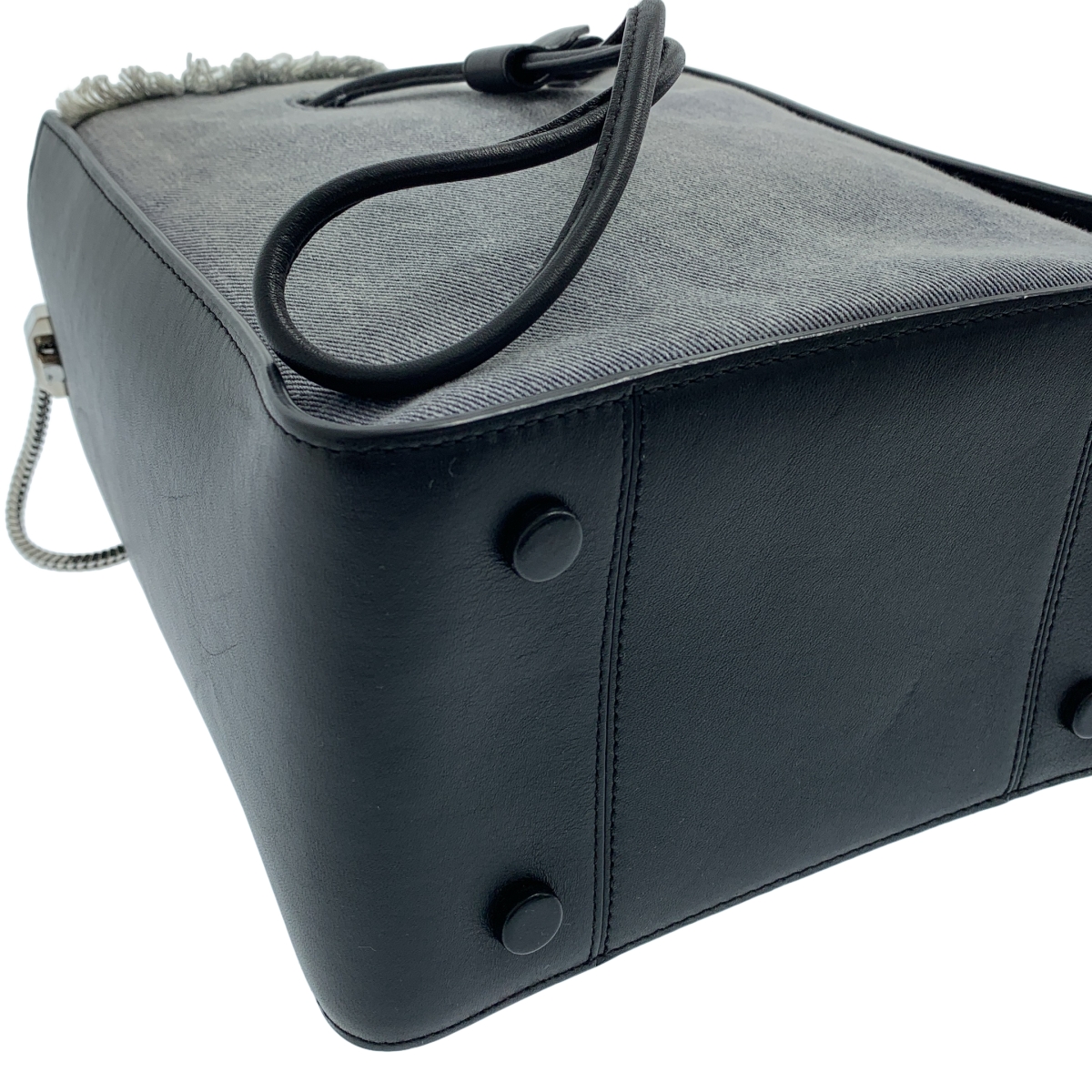 3.1 Phillip Lim / スリーワンフィリップリム SOLEIL SMALL BUCKET DRAWSTRING デニム切替 ショルダーバッグ