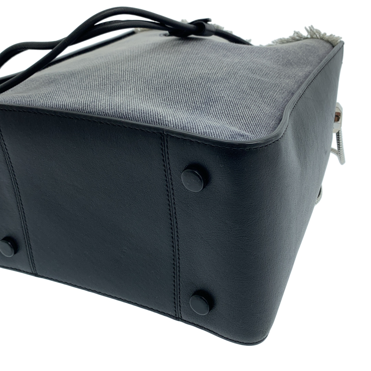 3.1 Phillip Lim / スリーワンフィリップリム SOLEIL SMALL BUCKET DRAWSTRING デニム切替 ショルダーバッグ