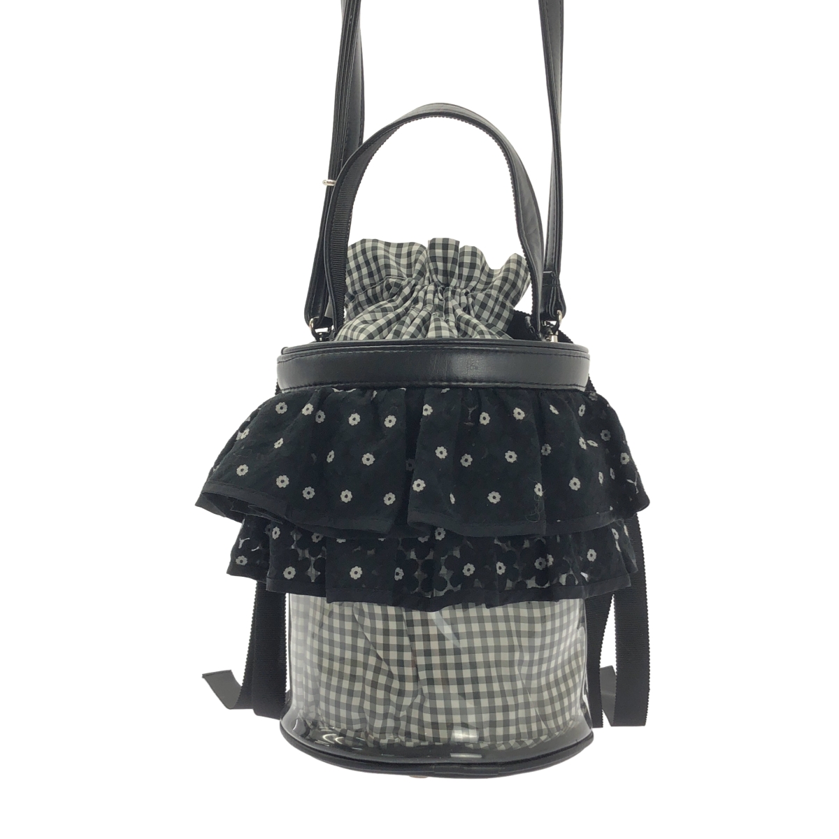 その他 2WAY クリア フラワーフリル バッグ