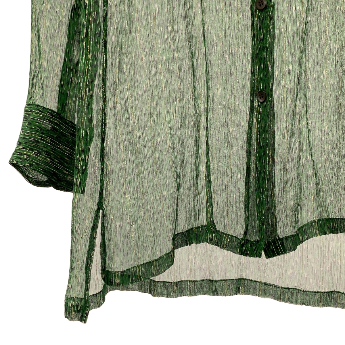 DRIES VAN NOTEN / ドリスヴァンノッテン シルク ストライプ レオパード ブラウス