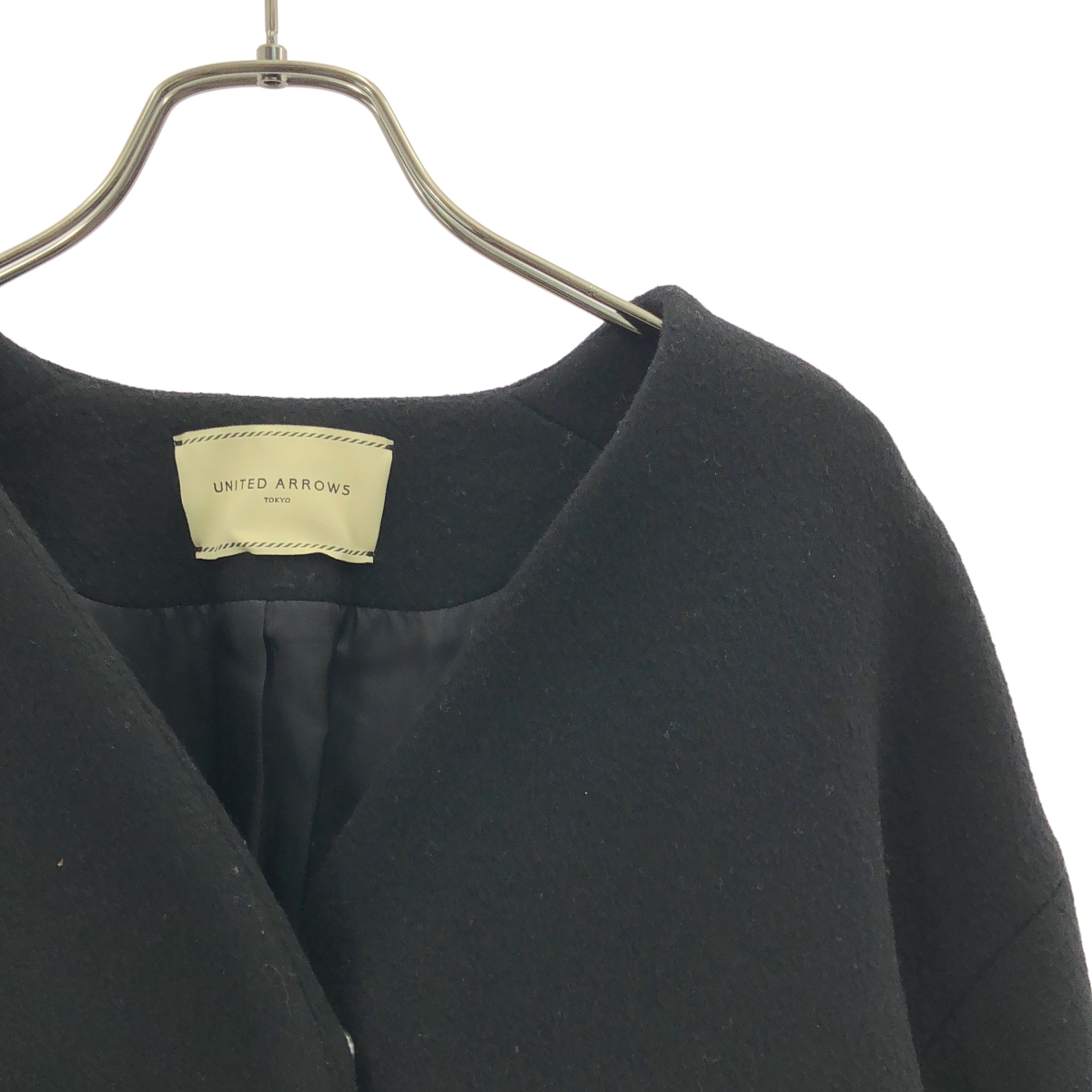 UNITED ARROWS / ユナイテッドアローズ ファー ノーカラーコート